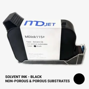 MDINK115+  Tinta negra solvente PREMIUM (secado rápido)
